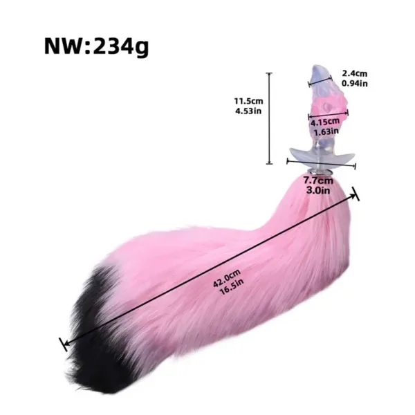 dragon tail anal plug Jumper-3 Rabbit Clitoral Stimulation G Spot Vibrator & Anal Beads 3-in-1  Realistic Vibrator Dildo Red main image 0