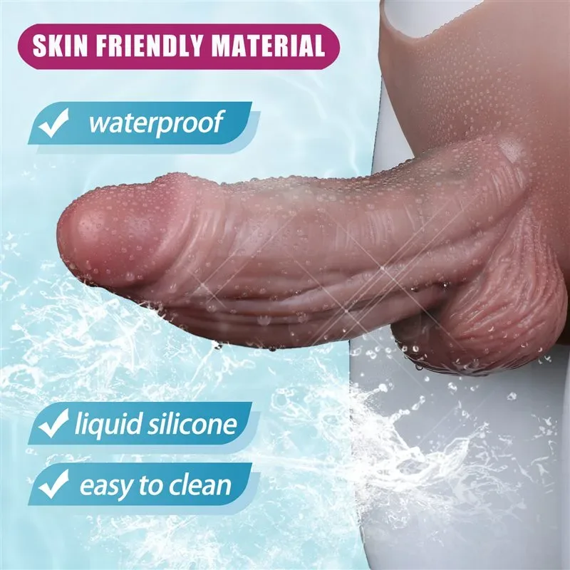 Wearable Thick Realistic Hollow Dildo Sleeve Penis Extension Sheath 6 Wearable Thick Realistic Hollow Dildo Sleeve Penis Extension Sheath 6