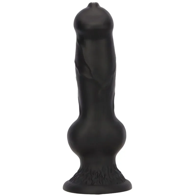 7/7.5/9.5/10/13 Inch Black Knotted Dog Dildo Big Animal Penis - Image 1