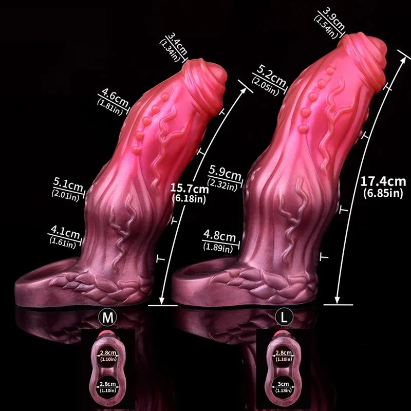 6.2/6.8 IN Knot Cock Sheath Soft Silicone Penis Extension 1 6.2/6.8 IN Knot Cock Sheath Soft Silicone Penis Extension 1