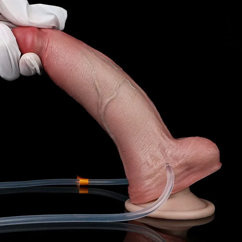 7 IN Ejaculating and Inflatable Silicone Ultra Realistic Dildo 6 7 IN Ejaculating and Inflatable Silicone Ultra Realistic Dildo 6