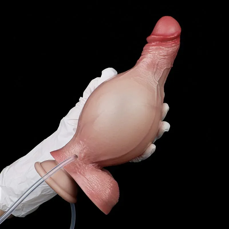 7.2 IN Ejaculating and Inflatable Most Realistic Silicone Dildo 9 7.2 IN Ejaculating and Inflatable Most Realistic Silicone Dildo 9