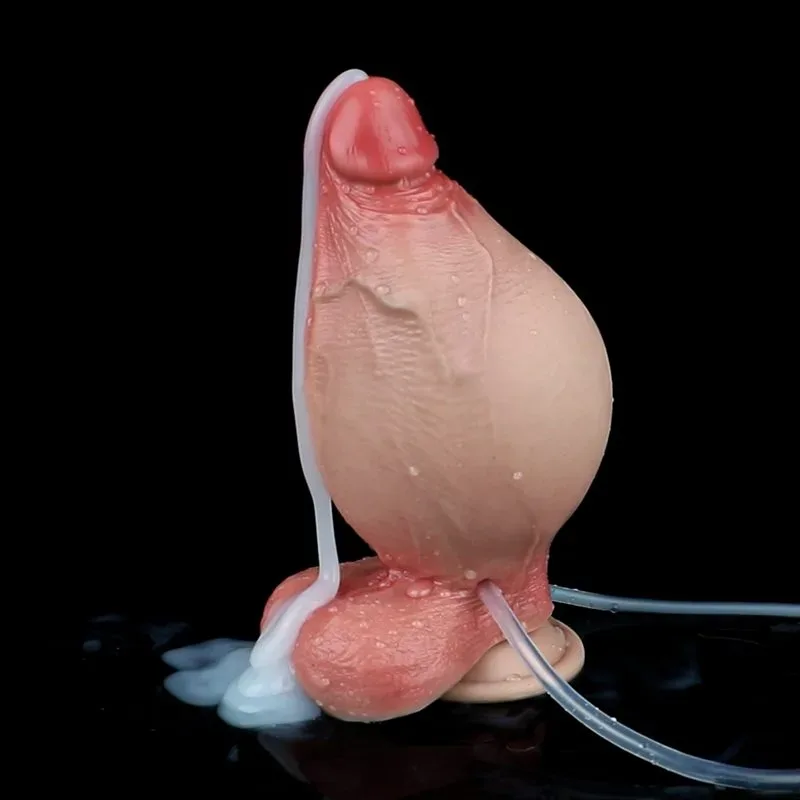 5.7 IN Short Thickness Ejaculating and Inflatable Real Life Dildo 11 5.7 IN Short Thickness Ejaculating and Inflatable Real Life Dildo 11