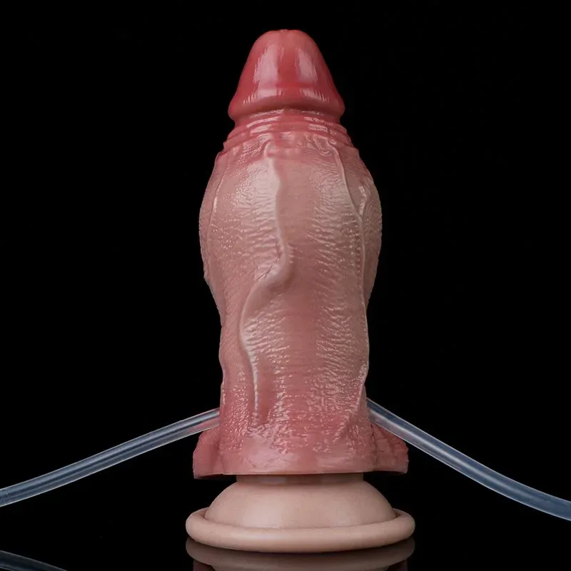 5.7 IN Short Thickness Ejaculating and Inflatable Real Life Dildo 5 5.7 IN Short Thickness Ejaculating and Inflatable Real Life Dildo 5