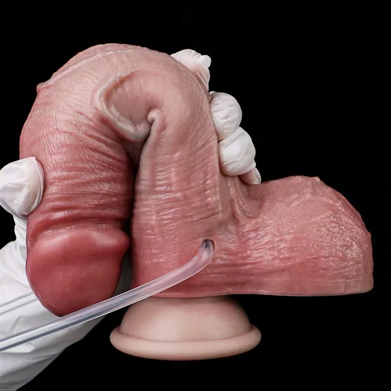 7.8 IN Ejaculating and Inflatable Real Looking Penis Dildo 8 7.8 IN Ejaculating and Inflatable Real Looking Penis Dildo 8