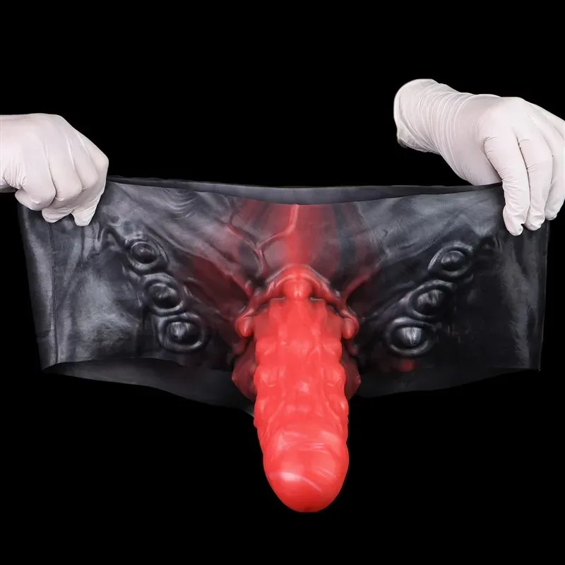 Fantasy Alien Penis Pants Premium Silicone Wearable Hollow Dildo Sleeve 6 Fantasy Alien Penis Pants Premium Silicone Wearable Hollow Dildo Sleeve 6