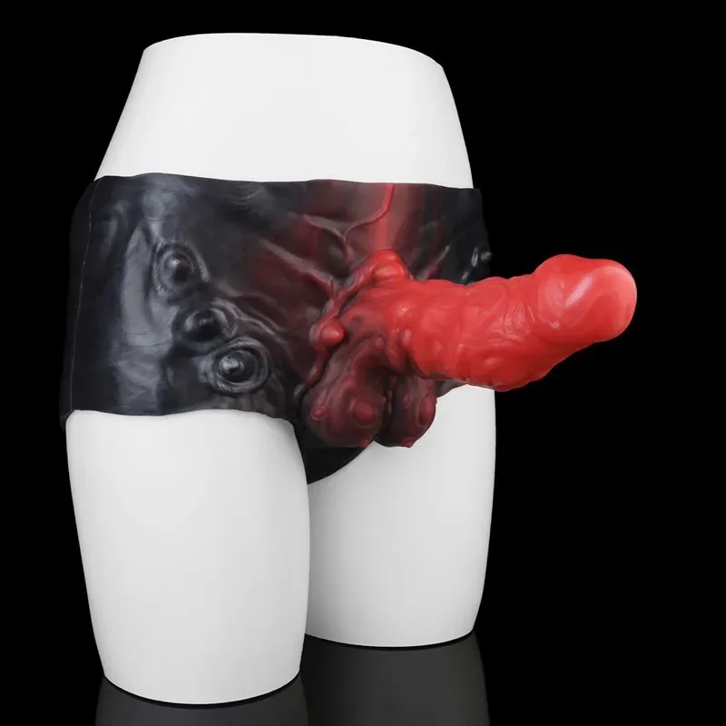 Fantasy Alien Penis Pants Premium Silicone Wearable Hollow Dildo Sleeve 2 Fantasy Alien Penis Pants Premium Silicone Wearable Hollow Dildo Sleeve 2