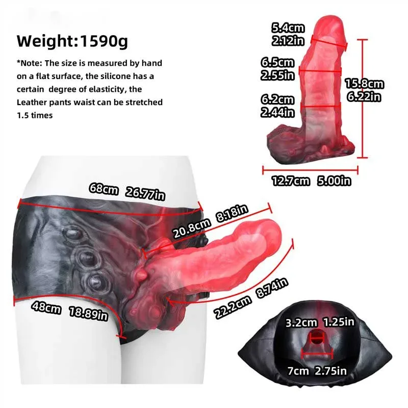 Fantasy Alien Penis Pants Premium Silicone Wearable Hollow Dildo Sleeve 1 Fantasy Alien Penis Pants Premium Silicone Wearable Hollow Dildo Sleeve 1