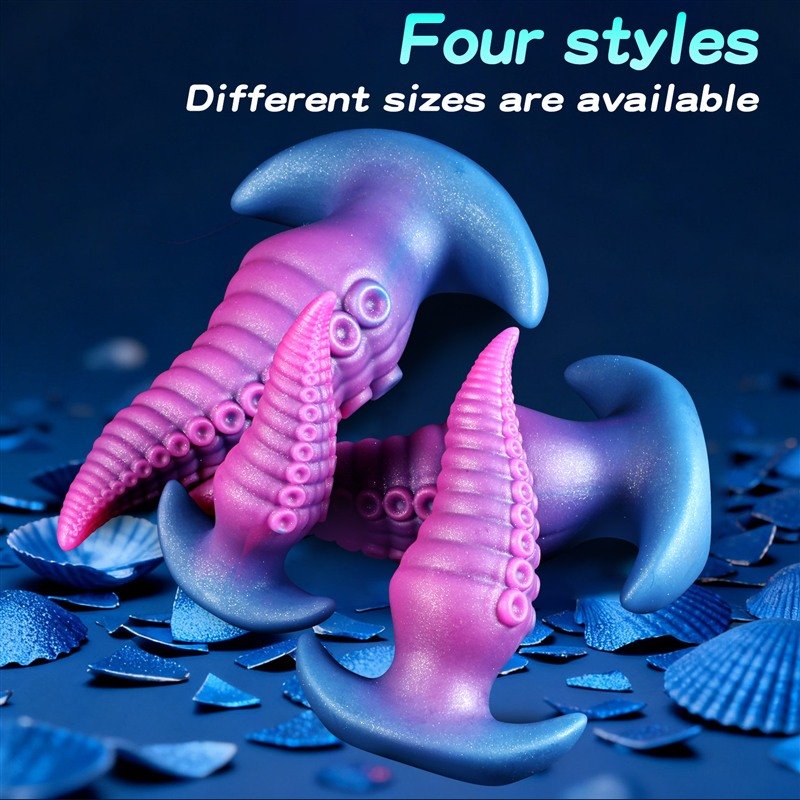 Octopus Tentacle Anal Plug | 4.3-7.8 Inch Silicone T-Base Butt Plug 4 Octopus Tentacle Anal Plug | 4.3-7.8 Inch Silicone T-Base Butt Plug 4