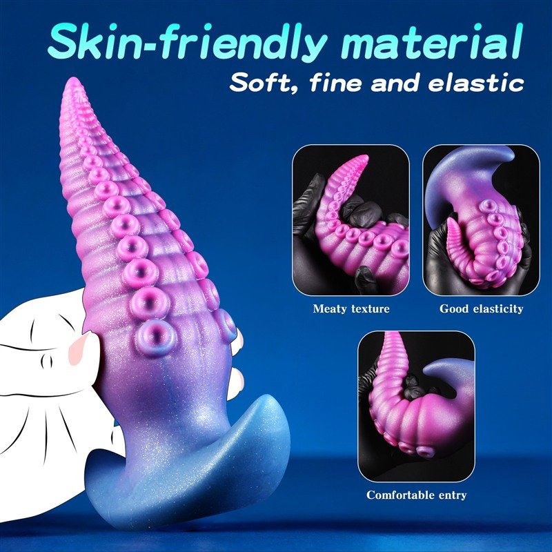 Octopus Tentacle Anal Plug | 4.3-7.8 Inch Silicone T-Base Butt Plug 3 Octopus Tentacle Anal Plug | 4.3-7.8 Inch Silicone T-Base Butt Plug 3