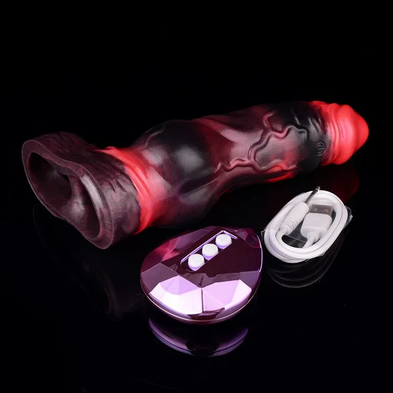7 IN Vibrating Knot Sleeve Fantasy Silicone Dog Cock Sheath 3 7 IN Vibrating Knot Sleeve Fantasy Silicone Dog Cock Sheath 3