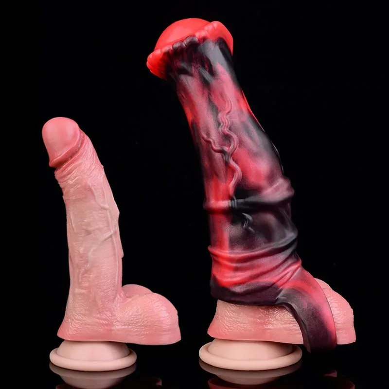 6/7.2 IN Vibrating Horse Cock Sleeve Fantasy Silicone Penis Sheath 4 6/7.2 IN Vibrating Horse Cock Sleeve Fantasy Silicone Penis Sheath 4