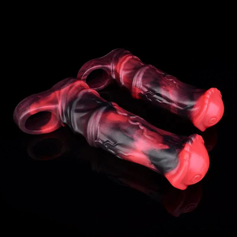 6/7.2 IN Vibrating Horse Cock Sleeve Fantasy Silicone Penis Sheath 8 6/7.2 IN Vibrating Horse Cock Sleeve Fantasy Silicone Penis Sheath 8