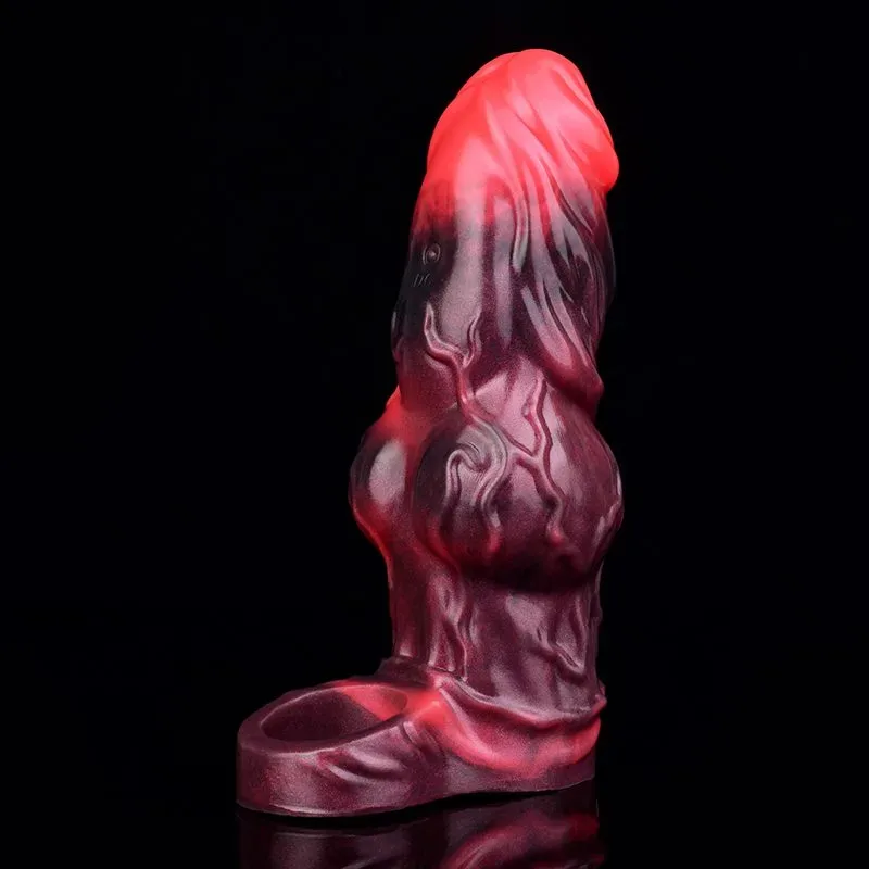 5.9 IN Vibrating Dog Knot Cock Sleeve Silicone Canine Penis Sheath 5 5.9 IN Vibrating Dog Knot Cock Sleeve Silicone Canine Penis Sheath 5