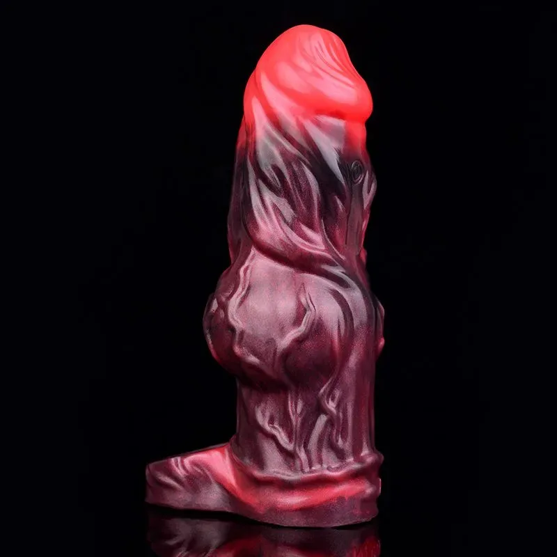 5.9 IN Vibrating Dog Knot Cock Sleeve Silicone Canine Penis Sheath 6 5.9 IN Vibrating Dog Knot Cock Sleeve Silicone Canine Penis Sheath 6