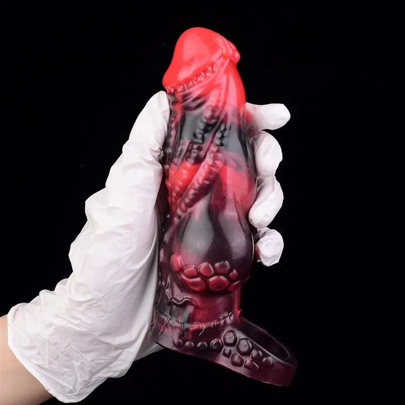 6 IN Remote Control Dragon Cock Sleeve Vibrating Knot Penis Extender 6 6 IN Remote Control Dragon Cock Sleeve Vibrating Knot Penis Extender 6