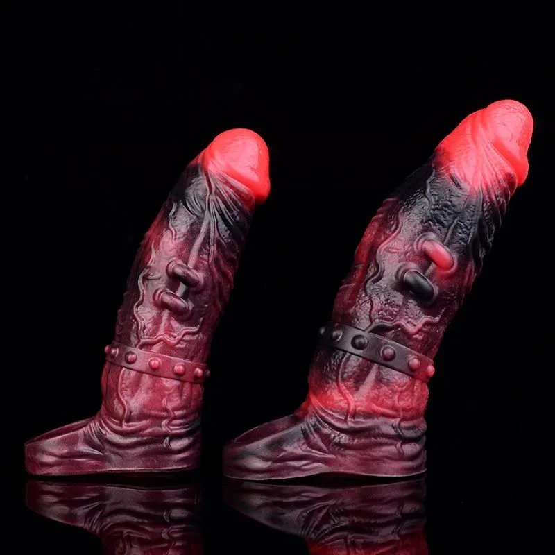 6/7 IN Vibrating Fantasy Sleeve Soft Silicone Exotic Penis Extension 4 6/7 IN Vibrating Fantasy Sleeve Soft Silicone Exotic Penis Extension 4