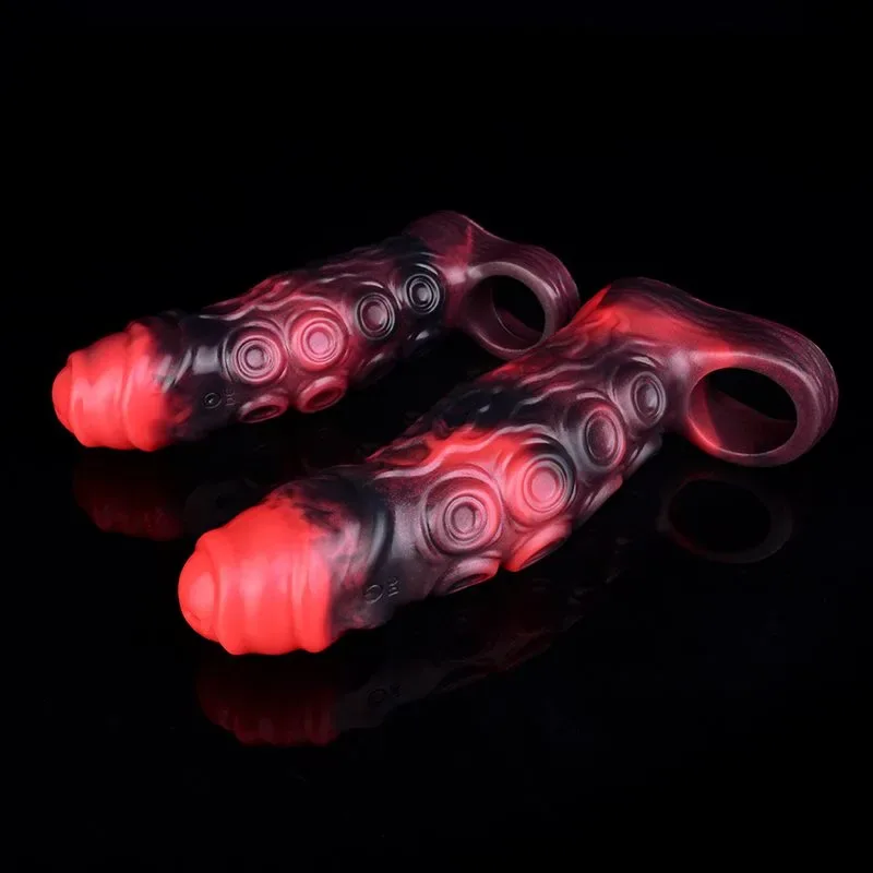 6/7.2 IN Vibrating Tentacle Cock Sleeve Fantasy Creature Penis Extension 9 6/7.2 IN Vibrating Tentacle Cock Sleeve Fantasy Creature Penis Extension 9