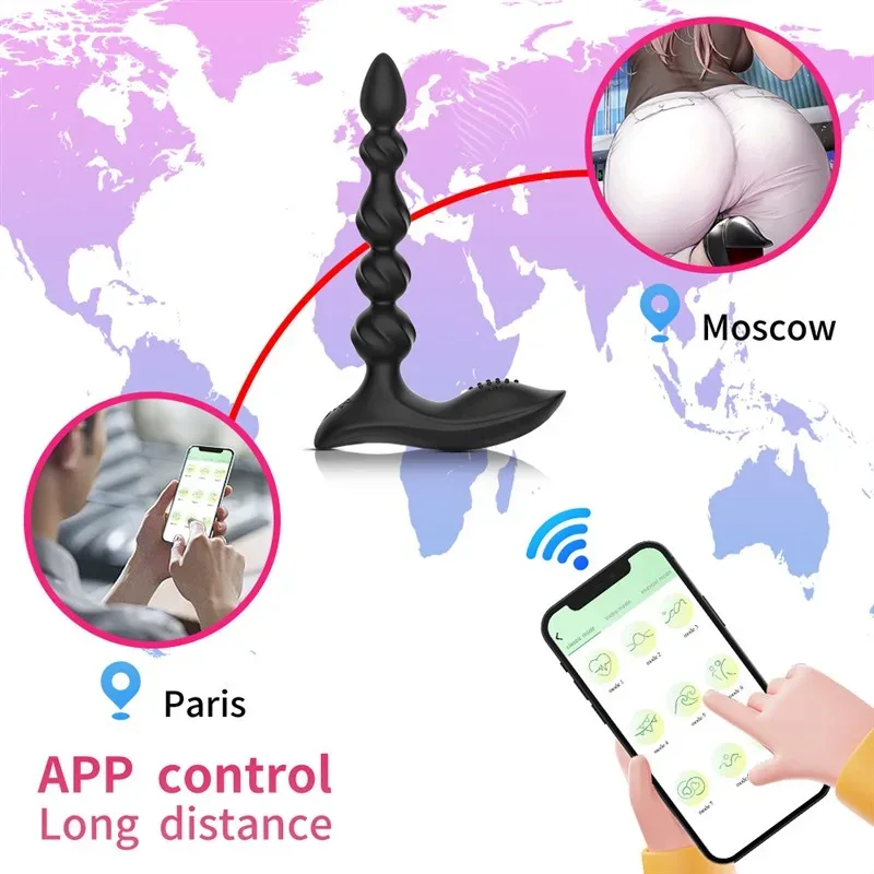 Wireless 10 Powerful Vibration Prostate Massager Anal Beads Vibrator 3 Wireless 10 Powerful Vibration Prostate Massager Anal Beads Vibrator 3