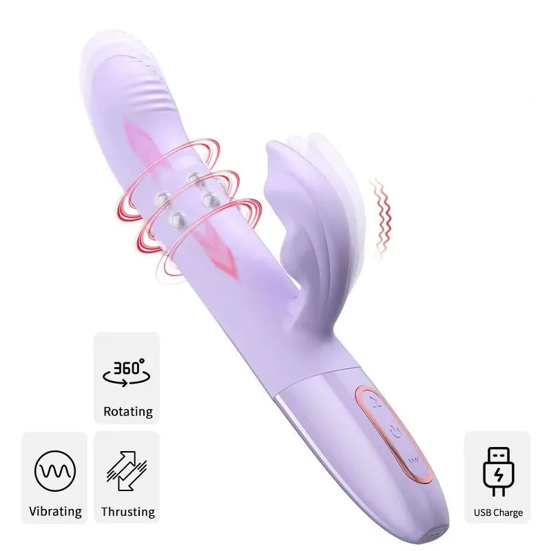 11 Powerful Thrusting Rotating Women G-Spot Dildo Vibrator - Image 1