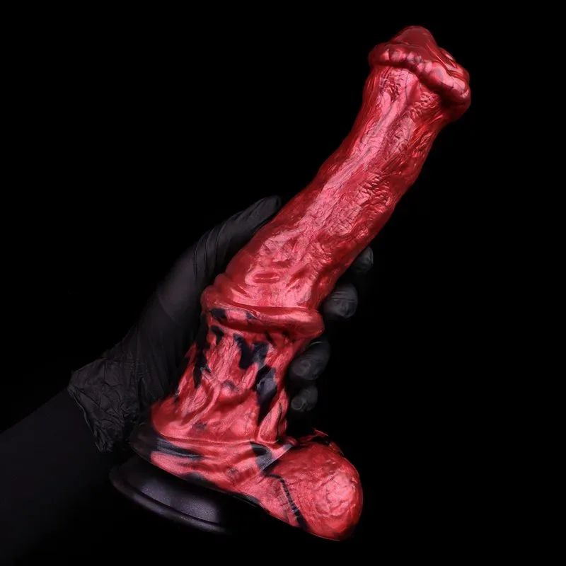 10.8 Inch Big Horse Cock Dildo Soft Silicone Animal Penis 5 10.8 Inch Big Horse Cock Dildo Soft Silicone Animal Penis 5