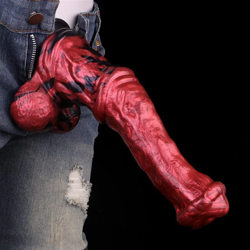 10.8 Inch Big Horse Cock Dildo Soft Silicone Animal Penis 3 10.8 Inch Big Horse Cock Dildo Soft Silicone Animal Penis 3