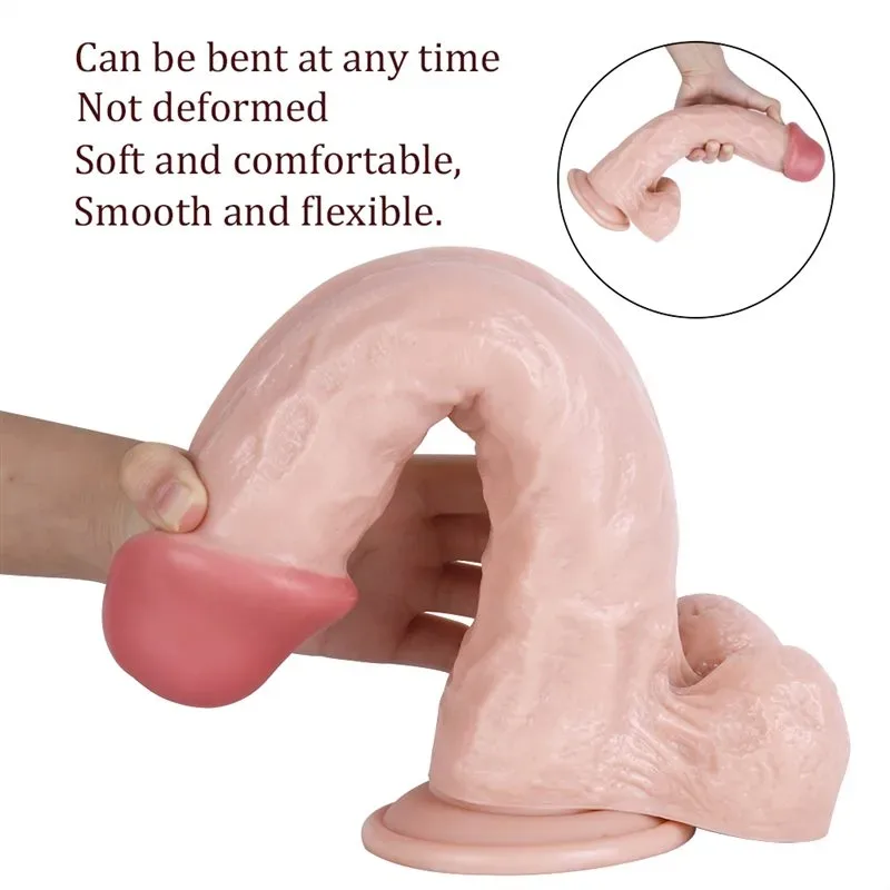 11.5 IN Big Long Lifelike Flesh PVC Dildo 3 11.5 IN Big Long Lifelike Flesh PVC Dildo 3