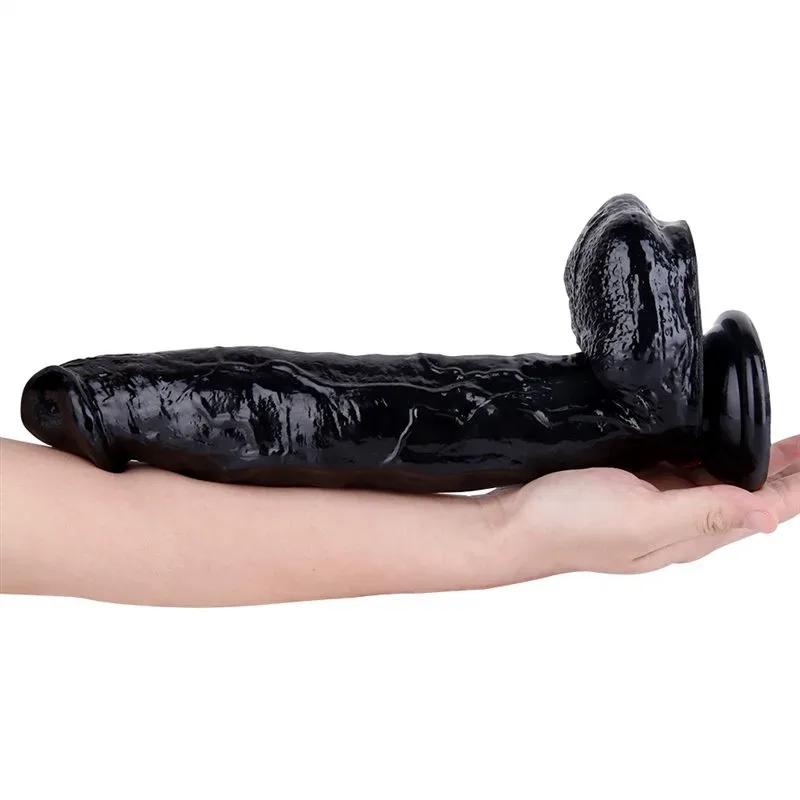 11.5 IN Black Fat PVC Suction Cup Dildo 2 11.5 IN Black Fat PVC Suction Cup Dildo 2