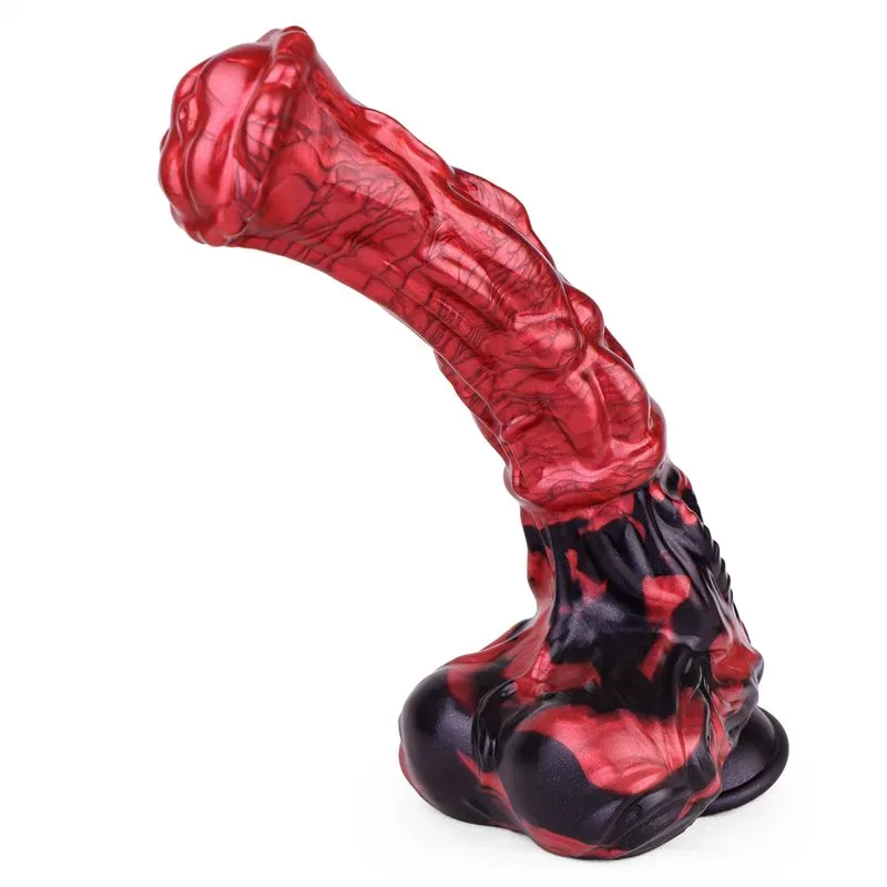 12 Inch Large Silicone Flared Horse Dildo Animal Sex Toy - Image 1