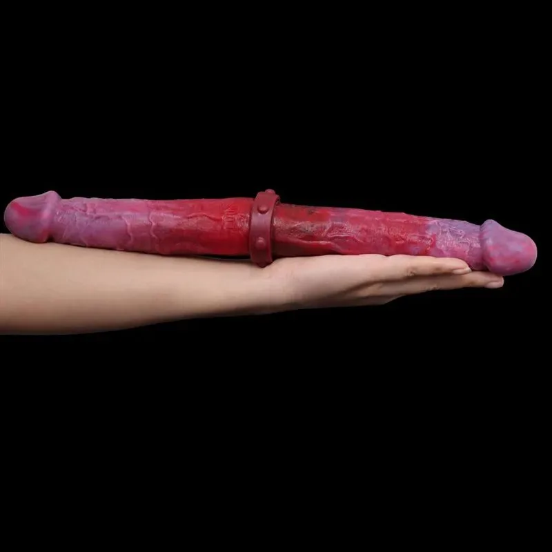 14 IN Soft Silicone Double Penetrator dildo 1 14 IN Soft Silicone Double Penetrator dildo 1