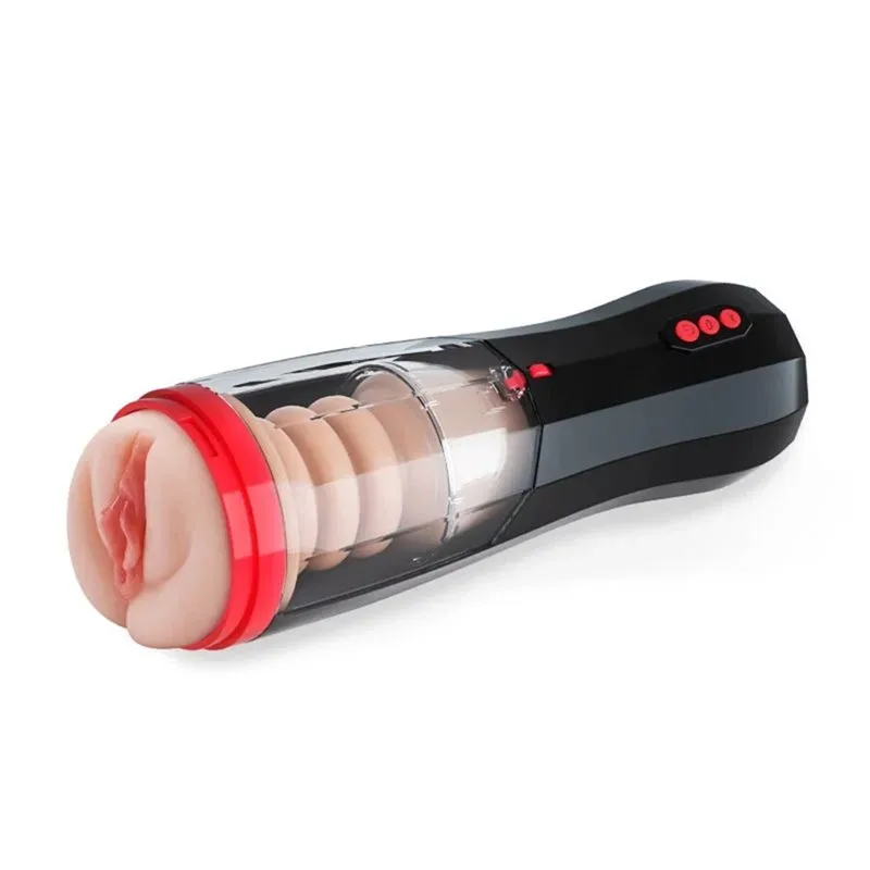 Automatic Telescopic Male Masturbator Realistic Vagina Cup - Image 1
