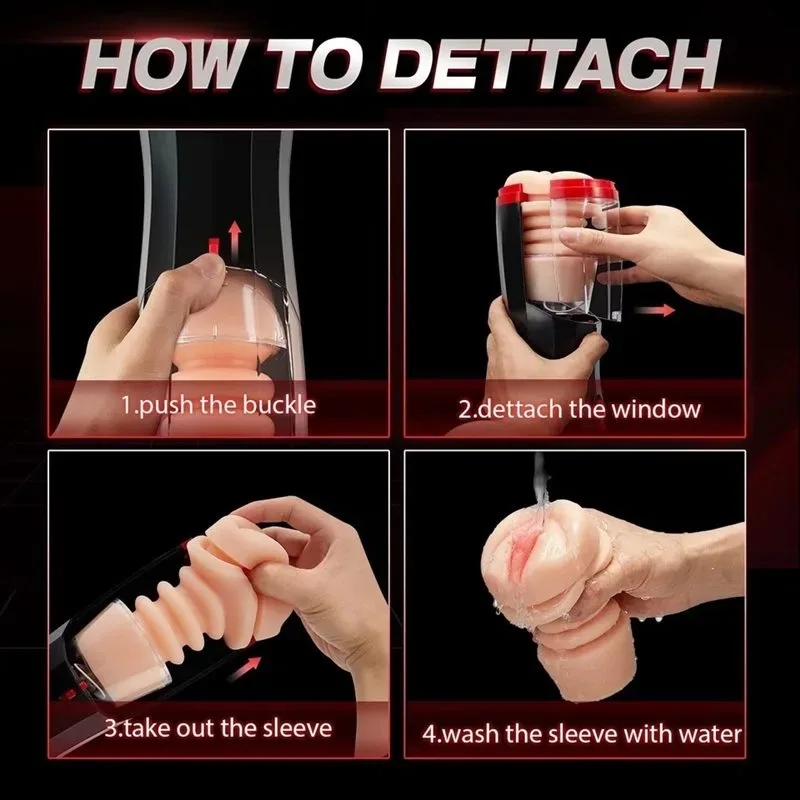 Automatic Telescopic Male Masturbator Realistic Vagina Cup 5 Automatic Telescopic Male Masturbator Realistic Vagina Cup 5