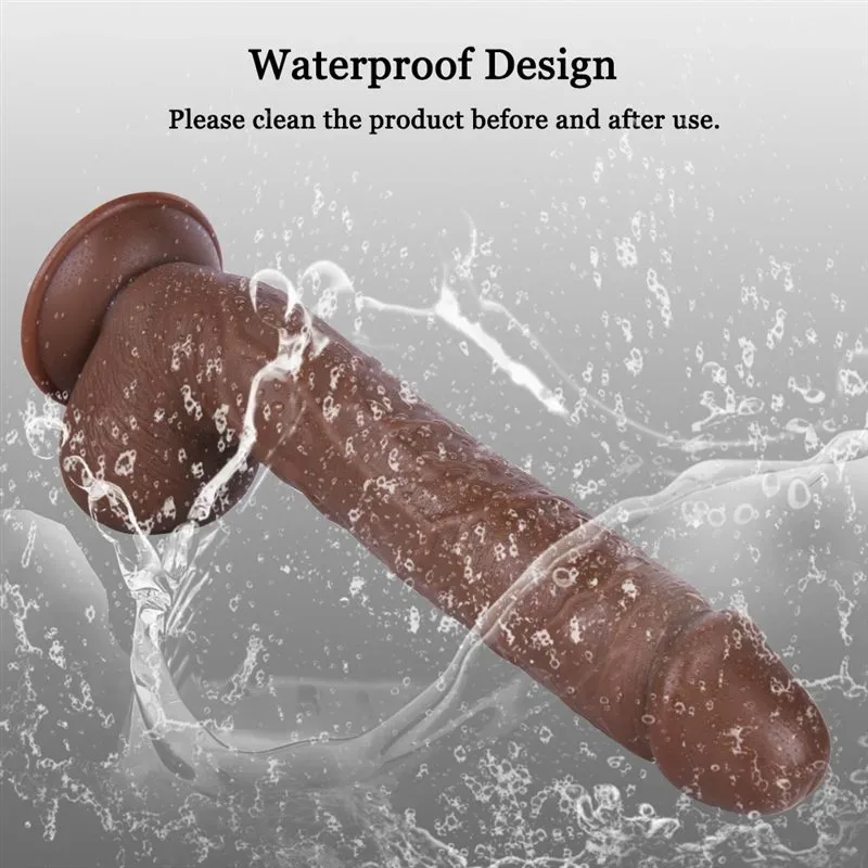 11.5 IN Large Realistic PVC Dildo Brown/ Black/Skin 5 11.5 IN Large Realistic PVC Dildo Brown/ Black/Skin 5