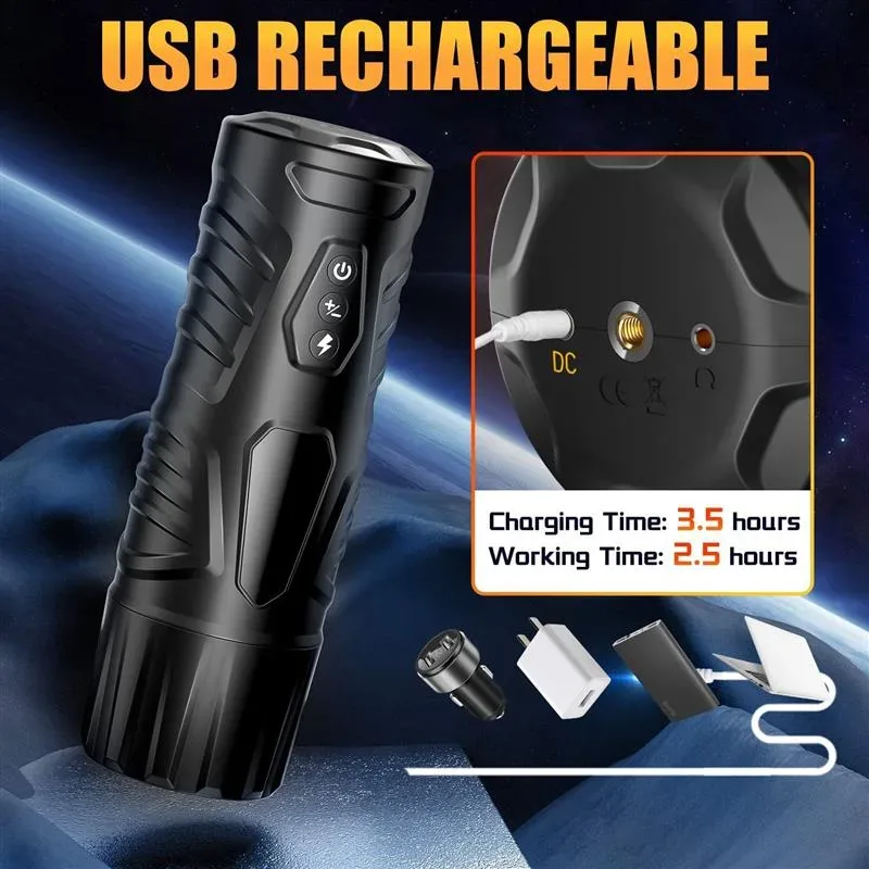 7 Thrusting Rotating Masturbator Rechargeable Pleasure Cup for Men 4 7 Thrusting Rotating Masturbator Rechargeable Pleasure Cup for Men 4