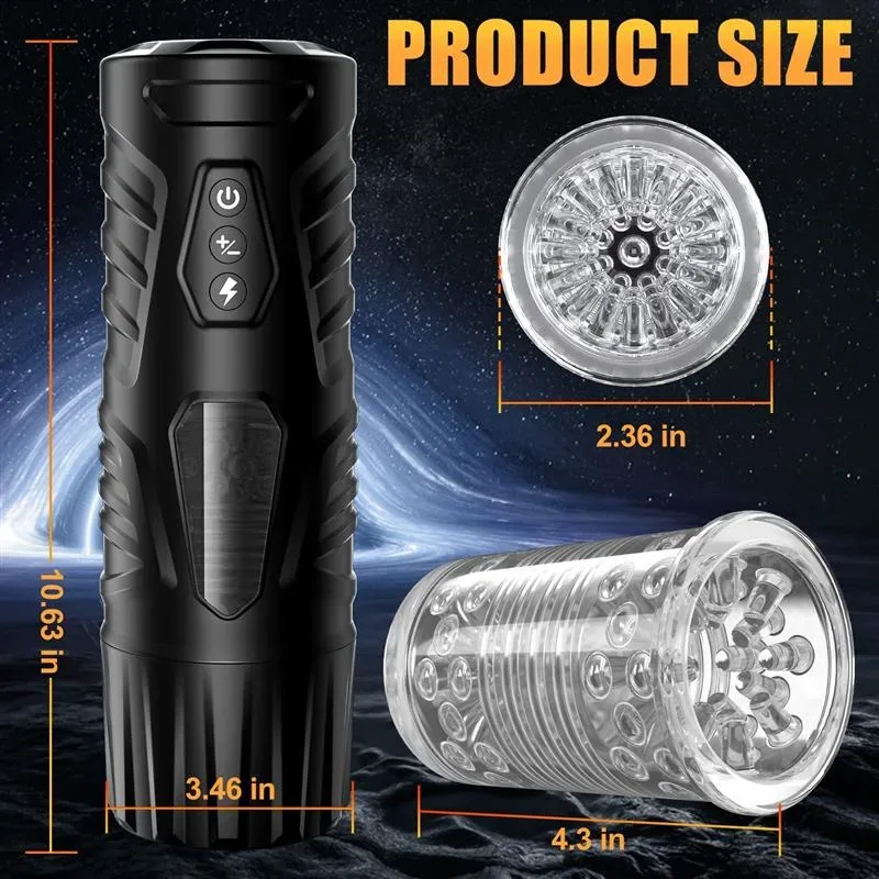 7 Thrusting Rotating Masturbator Rechargeable Pleasure Cup for Men 5 7 Thrusting Rotating Masturbator Rechargeable Pleasure Cup for Men 5