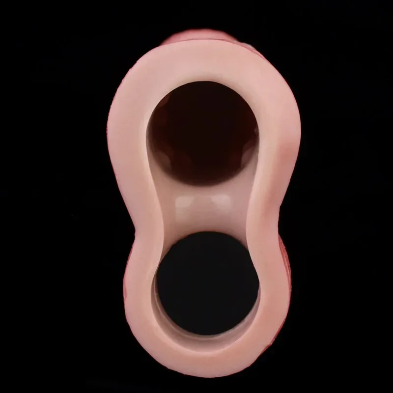 7.4 Inch 10 Vibration Silicone Realistic Penis Extension Sleeve 8 7.4 Inch 10 Vibration Silicone Realistic Penis Extension Sleeve 8