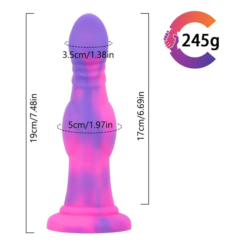 7.5 IN Purple Snake Dildo with Knot Unique Adult Toy 1 7.5 IN Purple Snake Dildo with Knot Unique Adult Toy 1