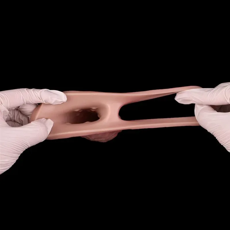 7.9 Inch 10 Vibration Realistic Penis Sleeve Soft Silicone Cock Extender 11 7.9 Inch 10 Vibration Realistic Penis Sleeve Soft Silicone Cock Extender 11