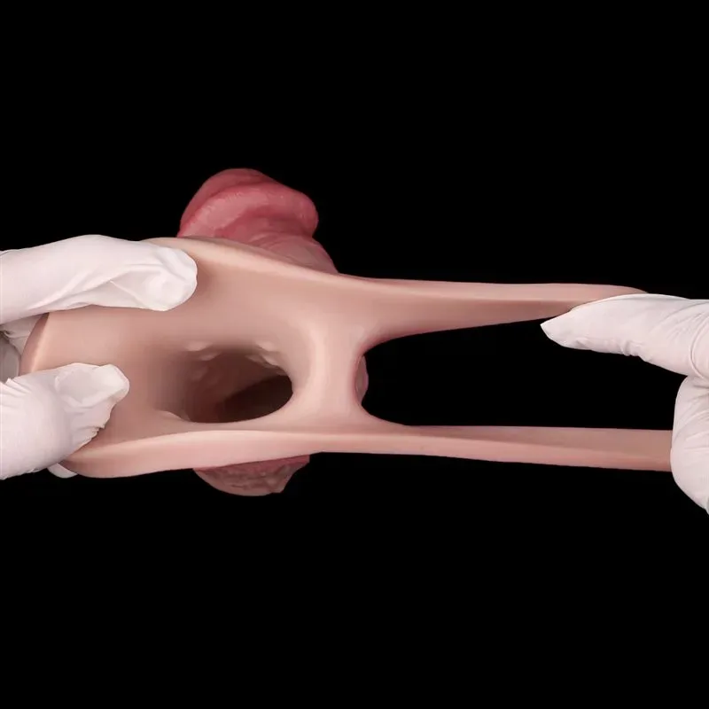 9.1 Inch Vibrating Cock Sleeve Realistic Silicone Penis Sheath Toy 11 9.1 Inch Vibrating Cock Sleeve Realistic Silicone Penis Sheath Toy 11