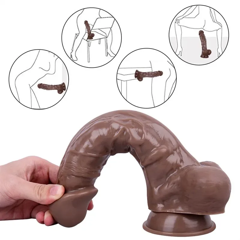 9.5 IN Big Realistic Looking PVC Dildo 4 9.5 IN Big Realistic Looking PVC Dildo 4