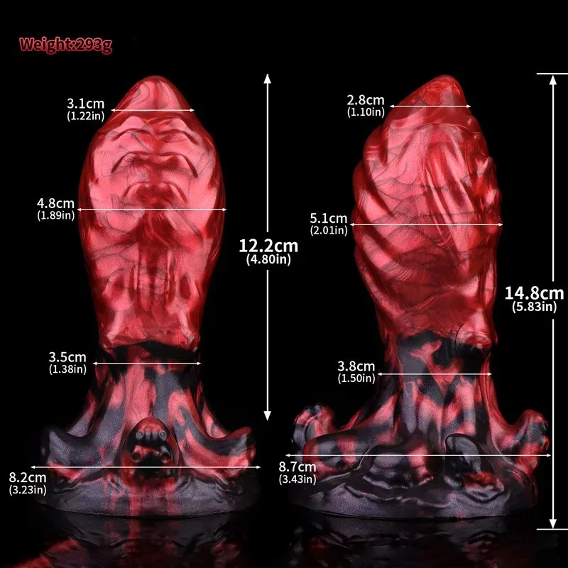 5.8 Inch Exotic Butt Plug Thick Fantasy Silicone Anal Toy 1 5.8 Inch Exotic Butt Plug Thick Fantasy Silicone Anal Toy 1