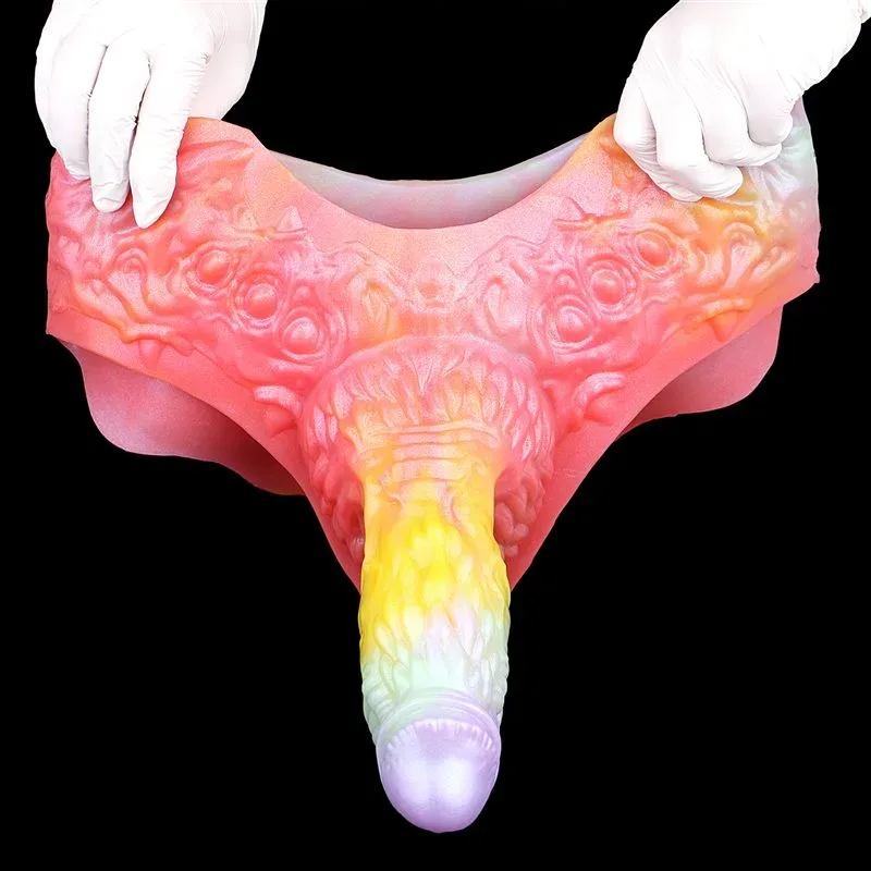 Wearable Fantasy Hollow Penis Pant Soft Dragon Cock Extender 9 Wearable Fantasy Hollow Penis Pant Soft Dragon Cock Extender 9