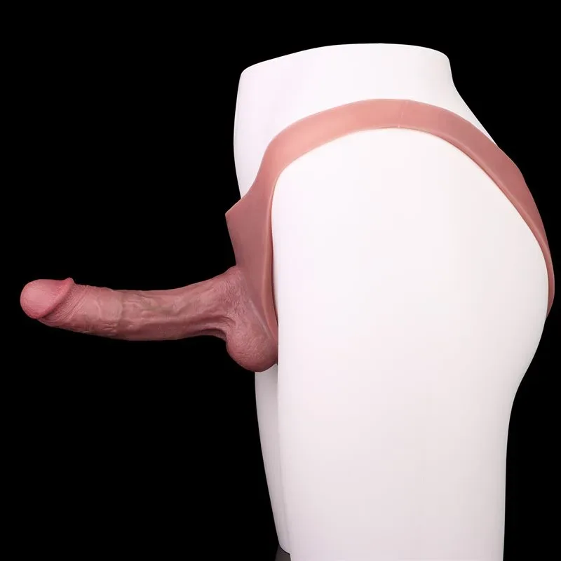 Wearable Ultra Realistic Hollow Dildo Sleeve Silicone Penis Pant 7 Wearable Ultra Realistic Hollow Dildo Sleeve Silicone Penis Pant 7