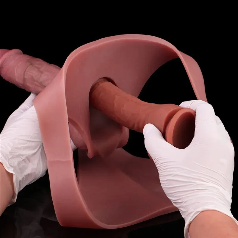 Wearable Ultra Realistic Hollow Dildo Sleeve Silicone Penis Pant 10 Wearable Ultra Realistic Hollow Dildo Sleeve Silicone Penis Pant 10