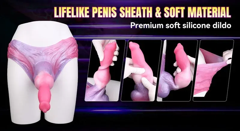 Wearable Dog Hollow Penis Pant Fantasy Big Knot Cock Sleeve 5 Wearable Dog Hollow Penis Pant Fantasy Big Knot Cock Sleeve 5