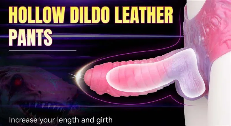 Wearable Lifelike Hollow Penis Pant Fantasy Soft Dragon Cock Sleeve 2 Wearable Lifelike Hollow Penis Pant Fantasy Soft Dragon Cock Sleeve 2