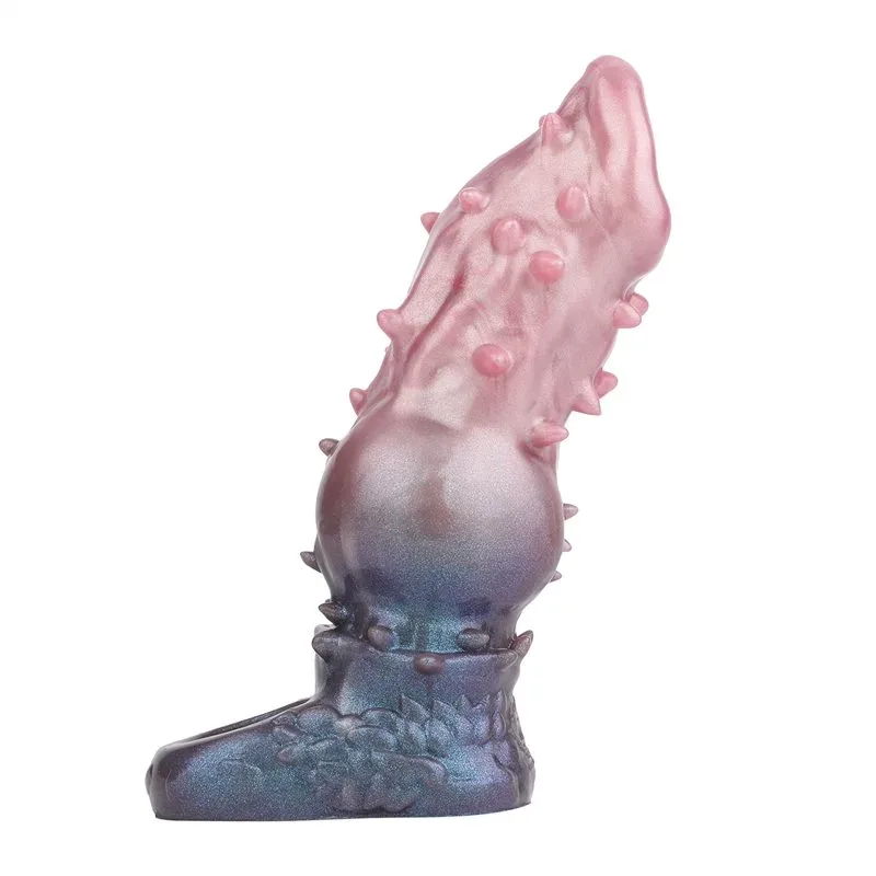 Spiked dog knot sleeve (18) 7.5 Inch Barbed Dog Knot Penis Sleeve Soft Cock Extender - Image 1