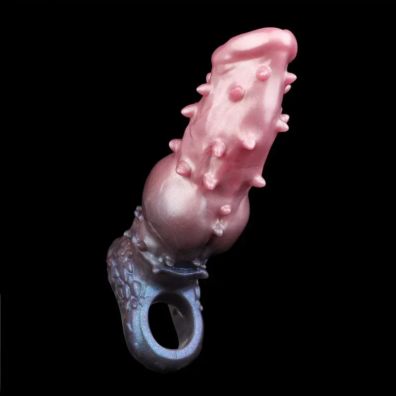 7.5 Inch Barbed Dog Knot Penis Sleeve Soft Cock Extender 9 7.5 Inch Barbed Dog Knot Penis Sleeve Soft Cock Extender 9