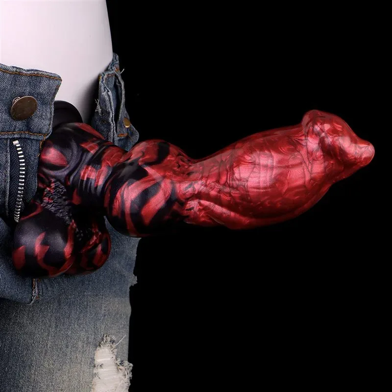 8.5 Inch Dog Dildo with Thick Knot Suction Cup Canine Sex Toy 3 8.5 Inch Dog Dildo with Thick Knot Suction Cup Canine Sex Toy 3