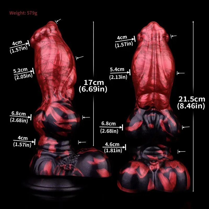 8.5 Inch Dog Dildo with Thick Knot Suction Cup Canine Sex Toy 1 8.5 Inch Dog Dildo with Thick Knot Suction Cup Canine Sex Toy 1